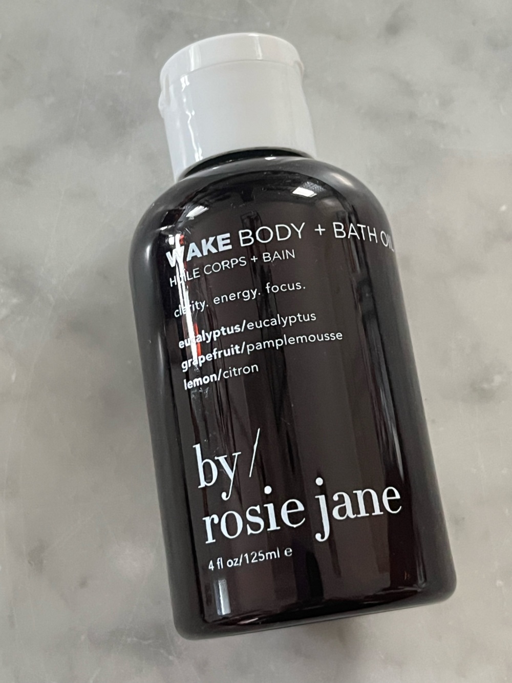 by/ rosie jane WAKE Body + Bath Oil — Black | Energizing Eucalyptus & Grapefruit